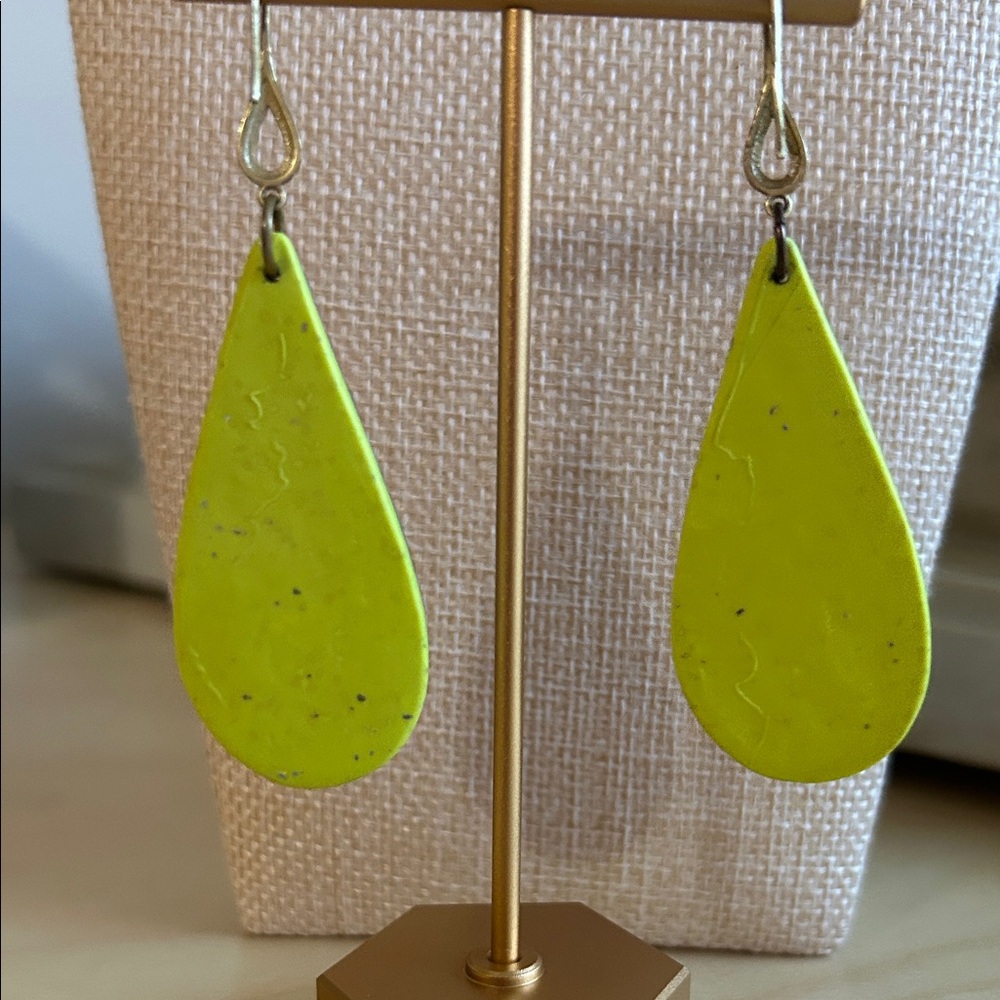 Artisan Earrings Multicolor Teardrop - Picture 4 of 8